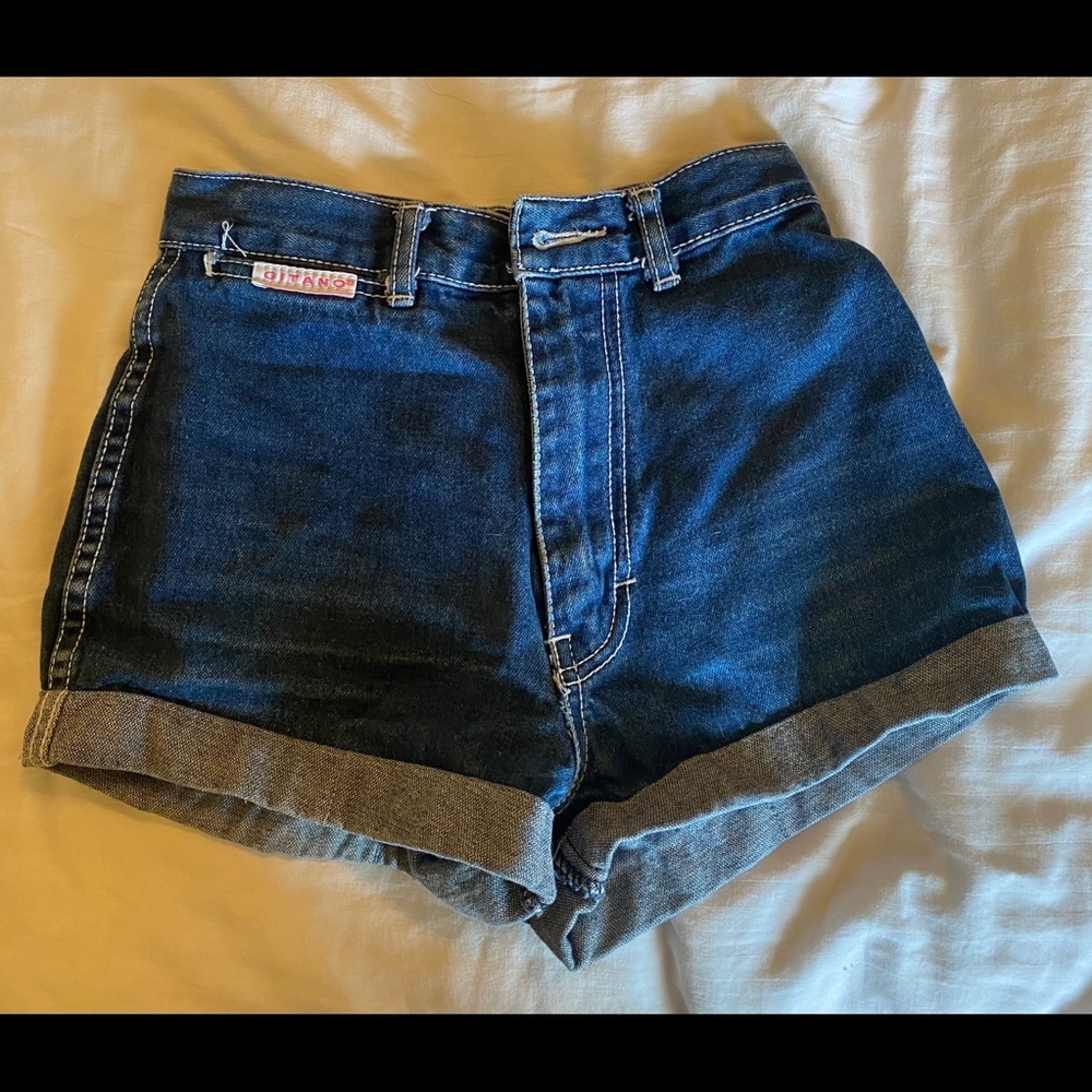 Super small denim high waisted vintage shorts